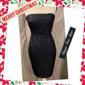 Ladies size 4 denim strapless dress